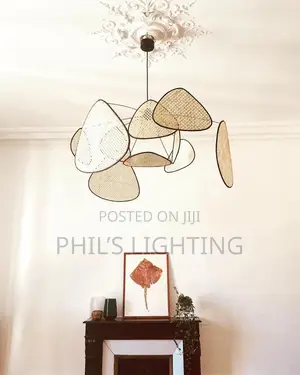 Modern Rattan Weave Chandelier