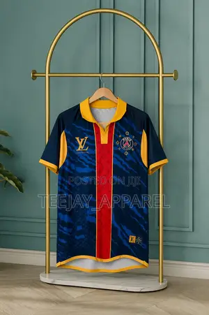 Luxury PSG X Louis Vuitton-Inspired Football Jersey Now Available