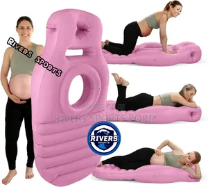 Inflatable Pregnancy Pillow/Matress With Belly Head Hole