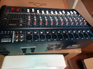 Original Yamaha 12channels Powered Mixer Equalizer, With Led Scream