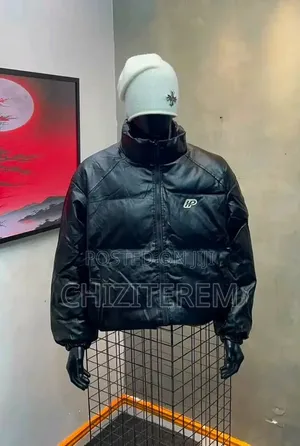 Luxury Leather Puffer Jacket -Unisex Street Wear