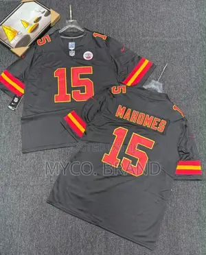 Patrick Mahomes #15 Kansas City Chiefs Black NFL Jersey
