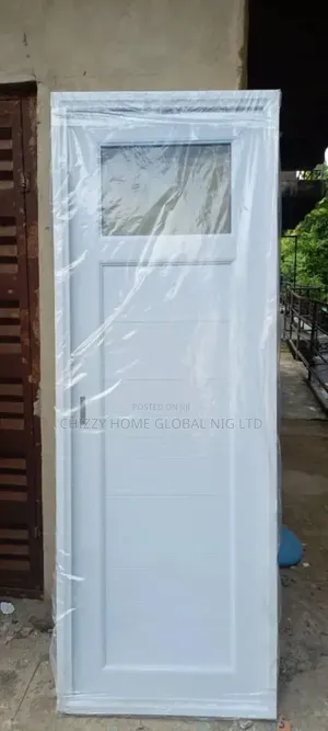 PVC Toilet Door White Color 7ft for 750