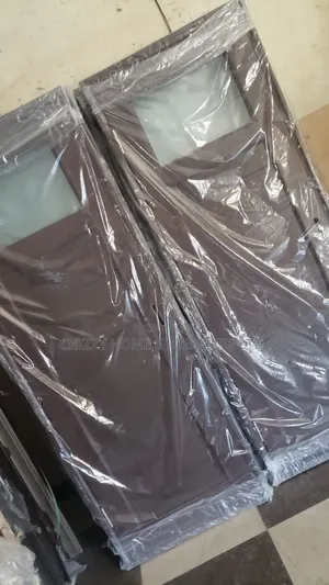 Toilet PVC Door 7ft 750 Brown Color