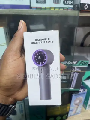 Purple Colored Handheld Fan