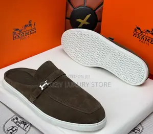 Hermes Quality Luxury Men Half Shoe