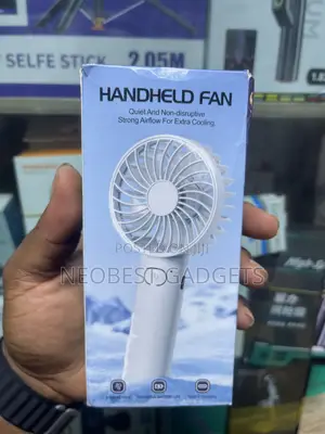 Silver Colored Handheld Fan