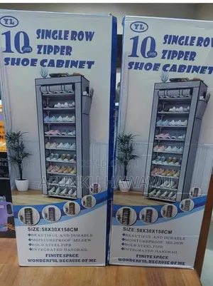 10 Layer Shoe Rack With Cover