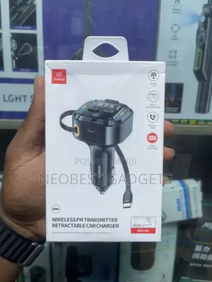 Brand New Xundo Wireless FM Transmitter Retractable Car Charger –