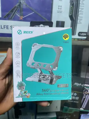 Brand New ZEQi 360° Alloy Flat Desktop Phone Stand