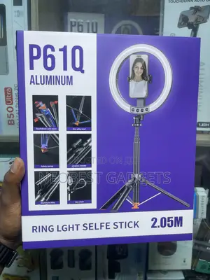 Brand New P61Q Aluminum Ring Light Selfie Stick