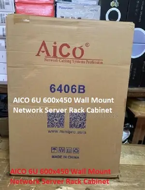 AICO 6U 600x450 Wall Mount Network Server Rack Cabinet