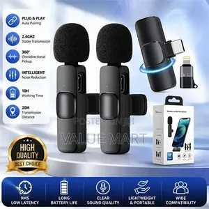 Dual Type-C Wireless Lapel Microphone
