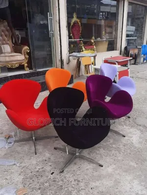 Designer Swan Accent Chair – Premium Velvet Finish, 5 Colorways