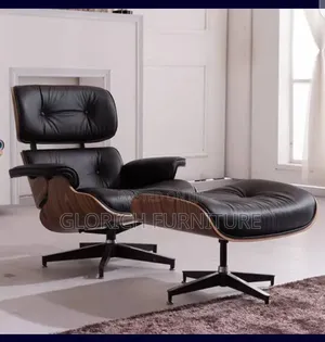 Classic Executive Lounge Chair With Ottoman – Genuine Leather