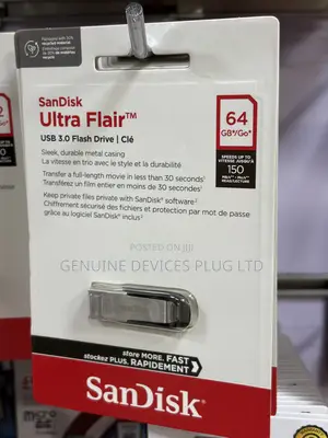 SanDisk Ultra Flair USB 3.0 Flash Drive - 64GB