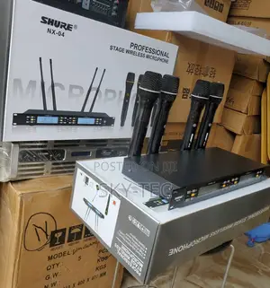 Original Shure 4handles Wireless Microphone Frequency Change Modelnx04