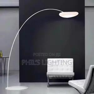Modern Simplicity Luxury Standing Curved Reef Cap LED Floor Lamps