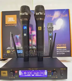 Original JBL Wireless 2handle Microphone Vm150 Rechargeable Battery