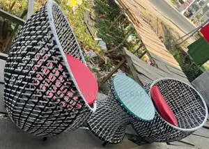 Handmade Coconut Design Rattan Outdoor Indoor Set