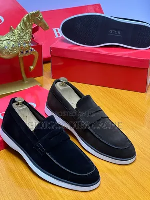 BOLD Suede Penny Loafer Sneakers – Black Coffee