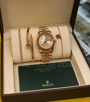 Rolex Quality Ladies Chain Strap Wristwatch