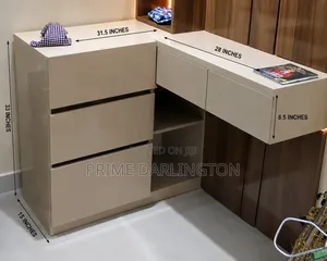Modern L-Shaped Dressing Table