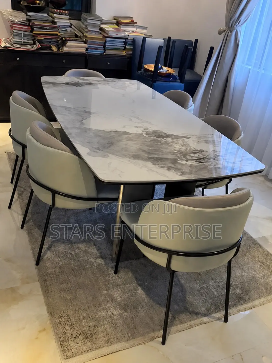 6 Seater Classic Marble Dining