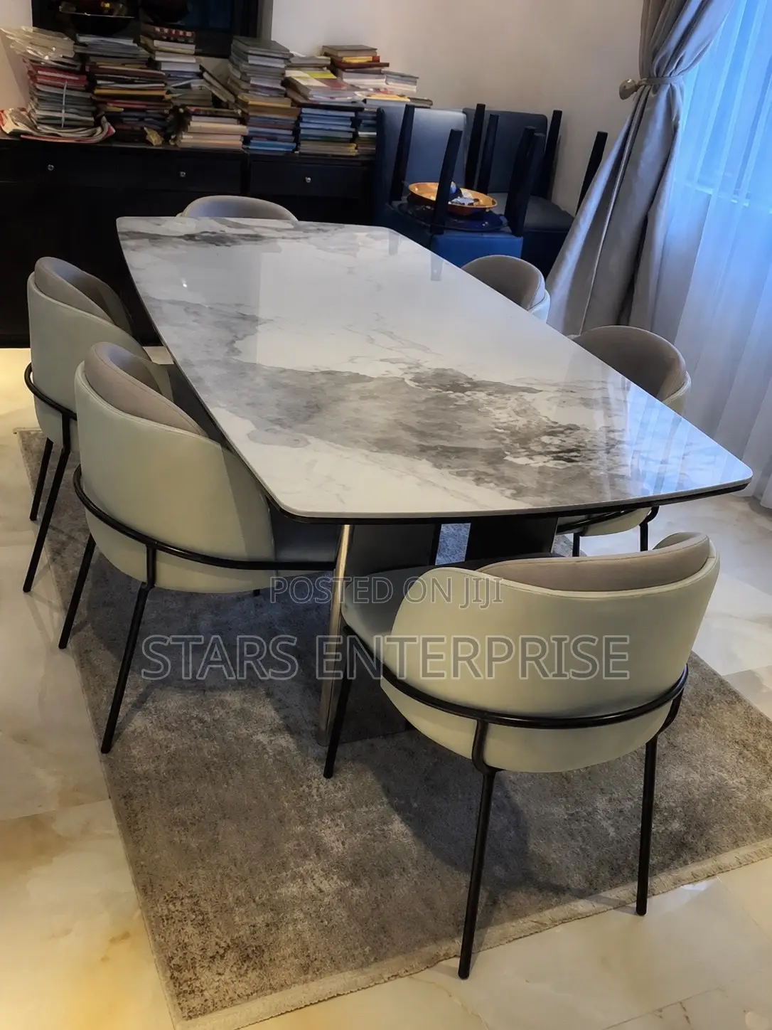 6 Seater Classic Marble Dining