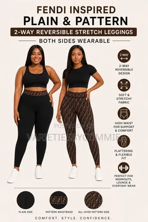Fendi Reversible Quality Leggings