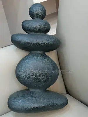 Modern Stacked Stone Decorative Sculpture