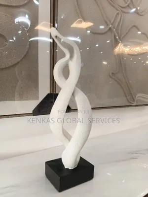 Modern Abstract Intertwined Sculpture