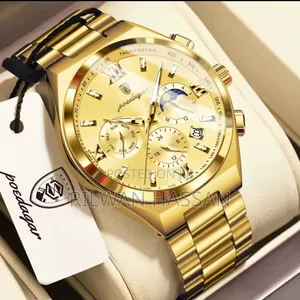 Poedagar Classic Stainless Steel Wrist Watch