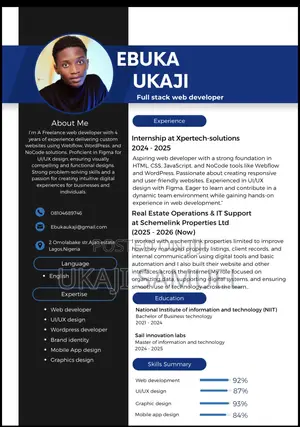 My Web Development Cv