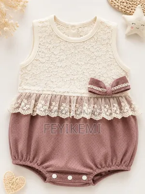 Elegant Baby Lace Romper Dress