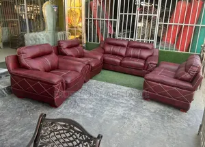 Premium Leather Sofa Set – Elegant Comfort for Your Living Roo
