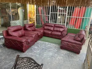 Premium Leather Sofa Set – Elegant Comfort for Your Living Roo