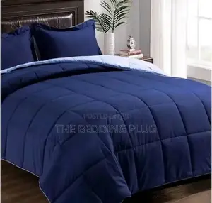 2-Tone Royal Blue and Light Blue Duvet Set (6x6)