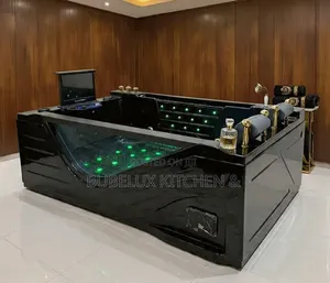 Brand New Luxury 2-Seater Jacuzzi With LCD TV + Glass Side + LED