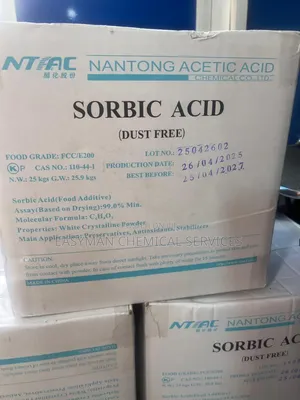 Sorbic Acid – Food Grade 99%, 25kg Carton |