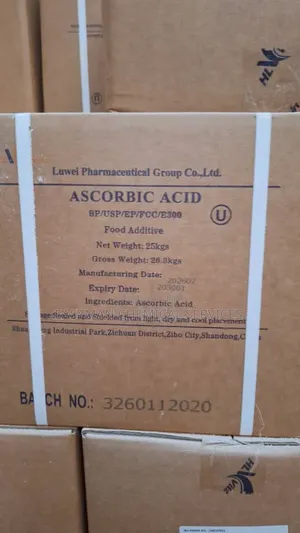 Ascorbic Acid (Vitamin C) – Food Pharma Grade, 25kg Carton