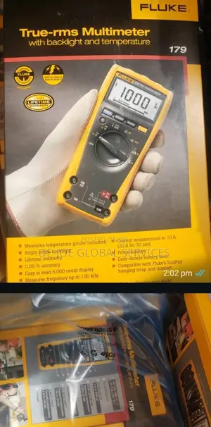Fluke 179 True-RMS Digital Multimeter With Backlight Temperature Probe