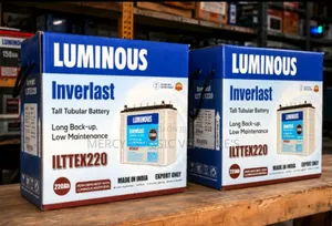 Luminous Inverlast ILTTEX220 220Ah Tall Tubular Inverter Battery