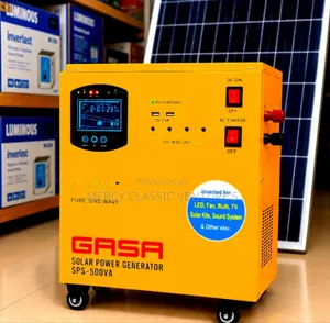GASA SPS-500VA Pure Sine Wave Solar Power Generator – Portable System