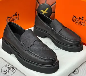 Hermes Chunky Leather Loafers