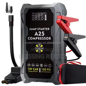 Portable Car Jump Starter With Tyre Inflation