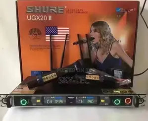 Original Shure Double Handle Wireless Microphone Ugx20 Ii