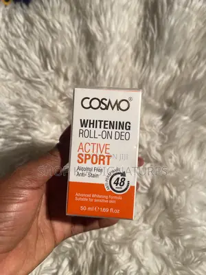 Cosmo Whitening Rollon Deo(active Sport)alcohol Free Anti-Stain