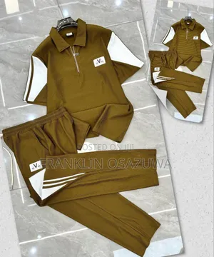 Men's Premium 2-Piece Polo Joggers Tracksuit Set – Casual Wear