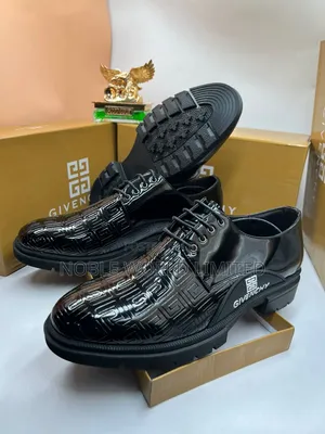 Givenchy Men's Black/Brown Solid Shoes AKU 6a